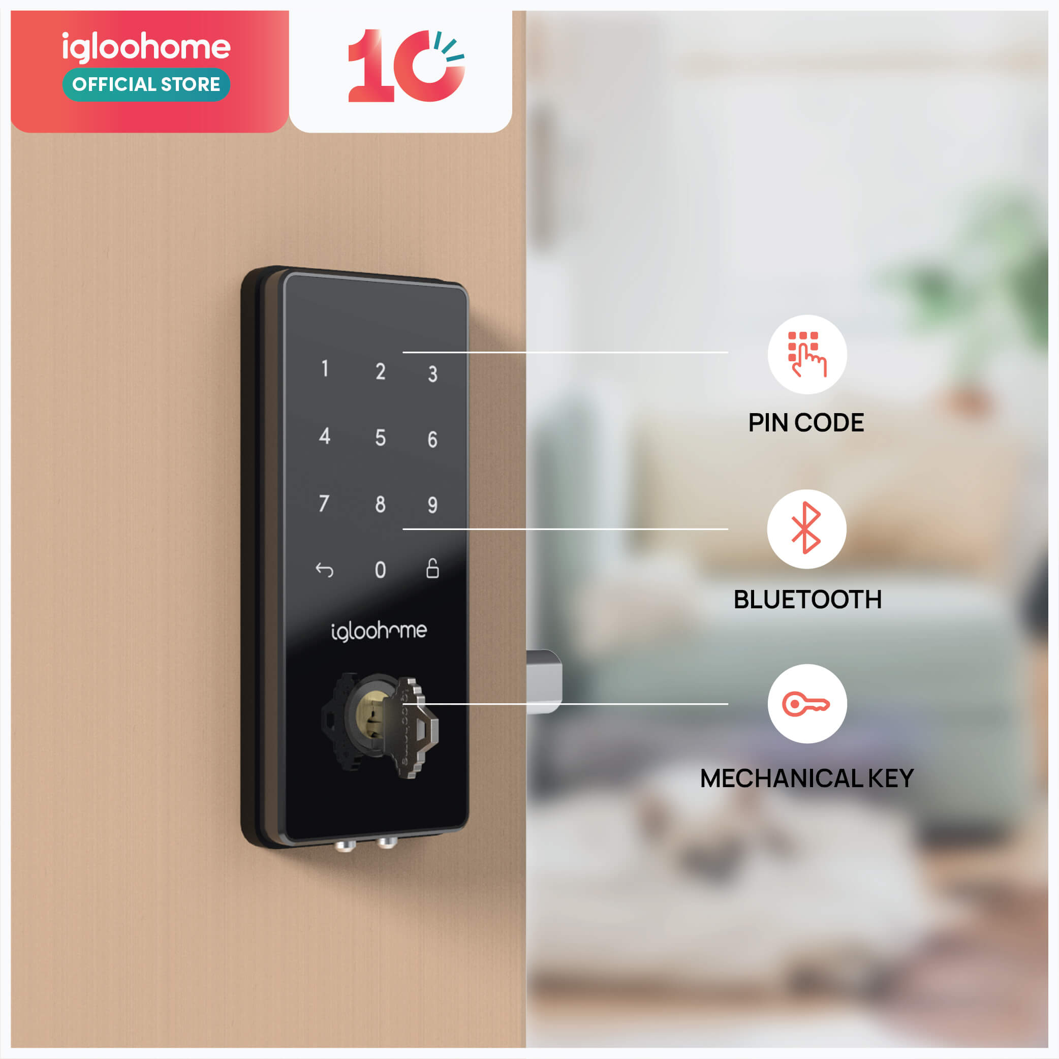 Deadbolt 2S Metal Grey Digital Lock (Pre-order)