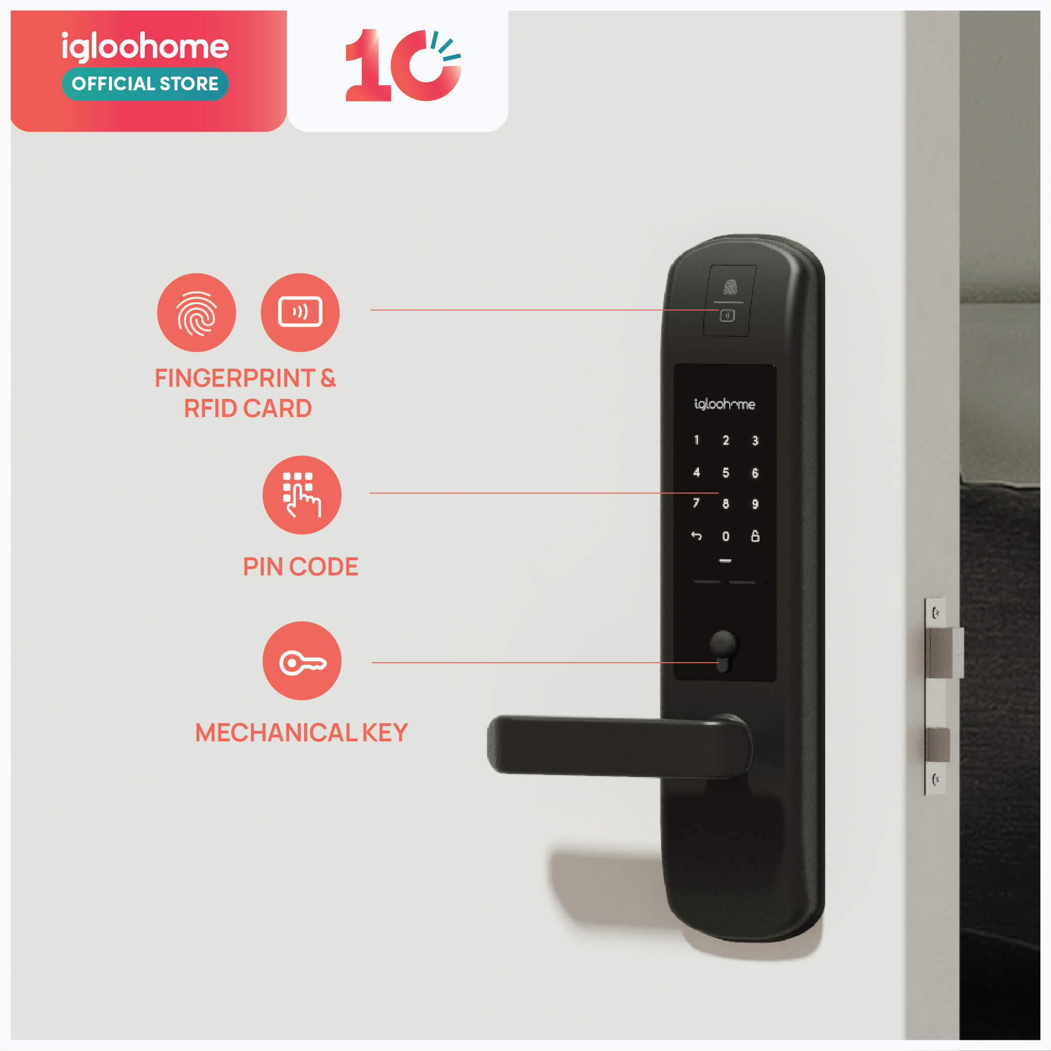 Mortise 2+ Digital Lock