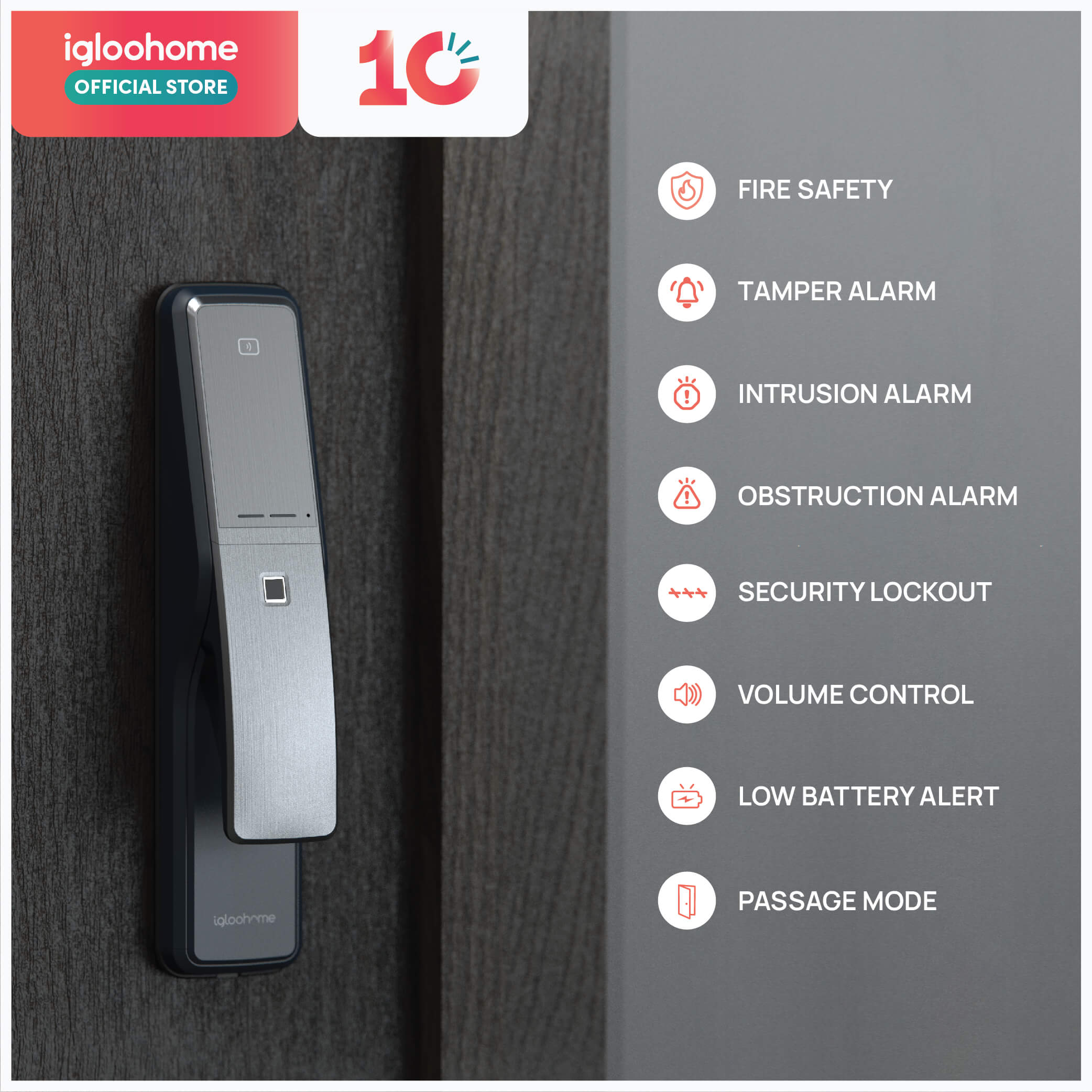 Push-Pull Mortise Digital Lock