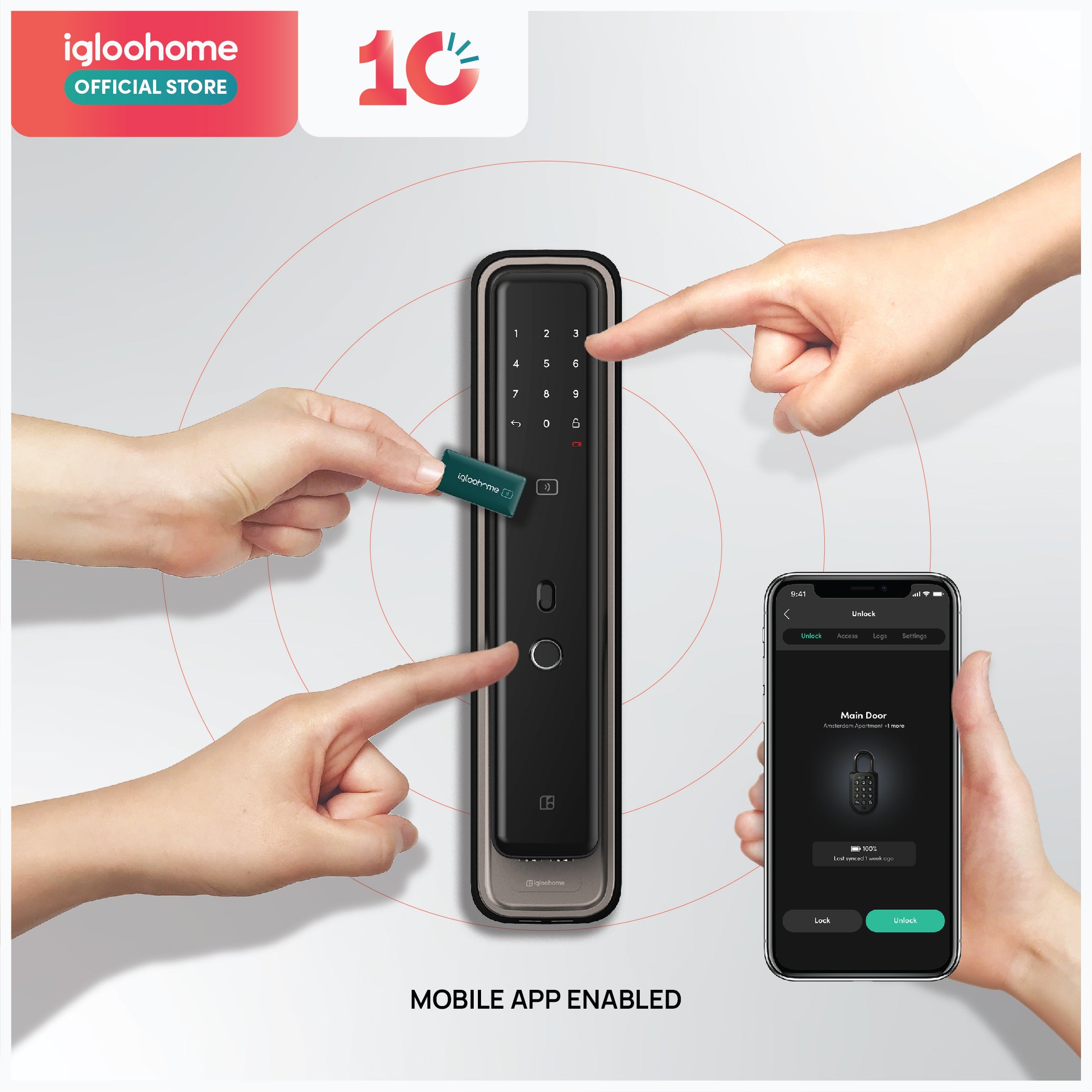 Mortise Touch Digital Lock