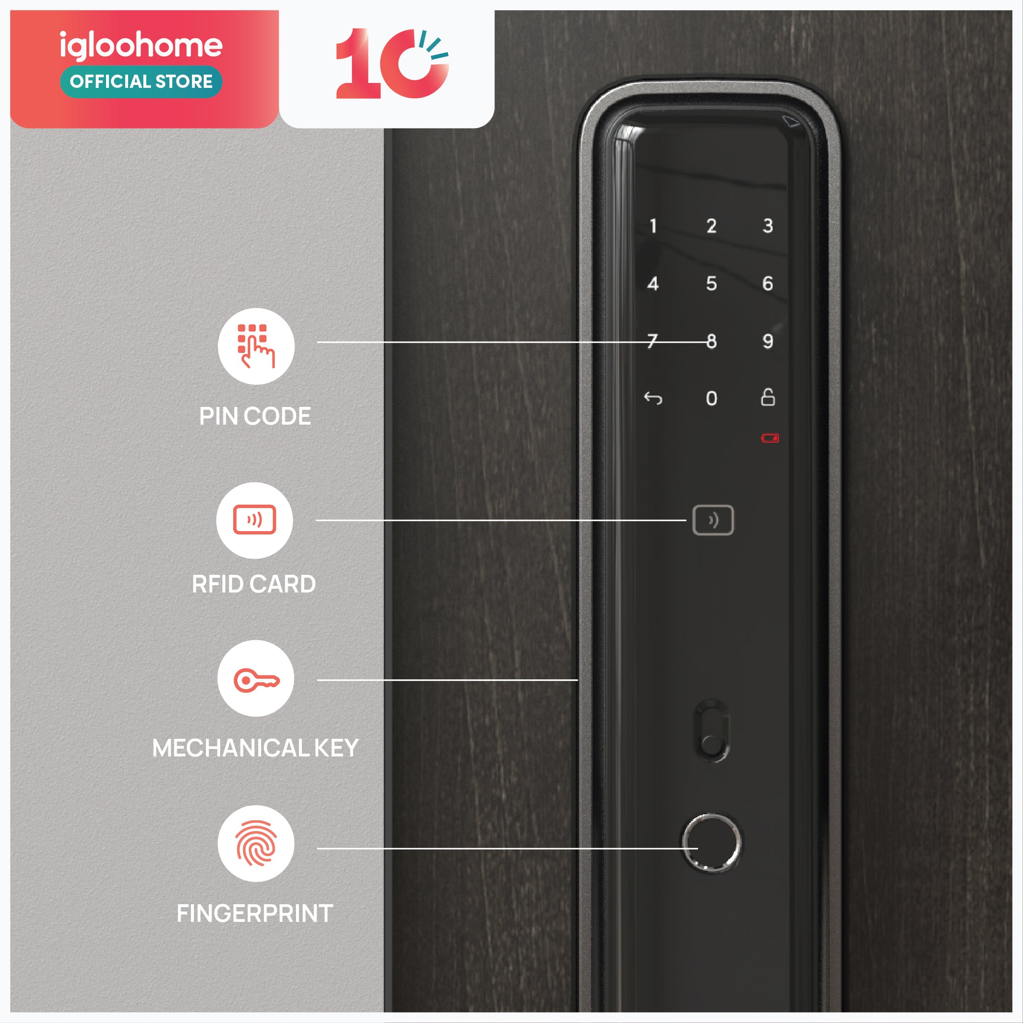 Mortise Touch Digital Lock