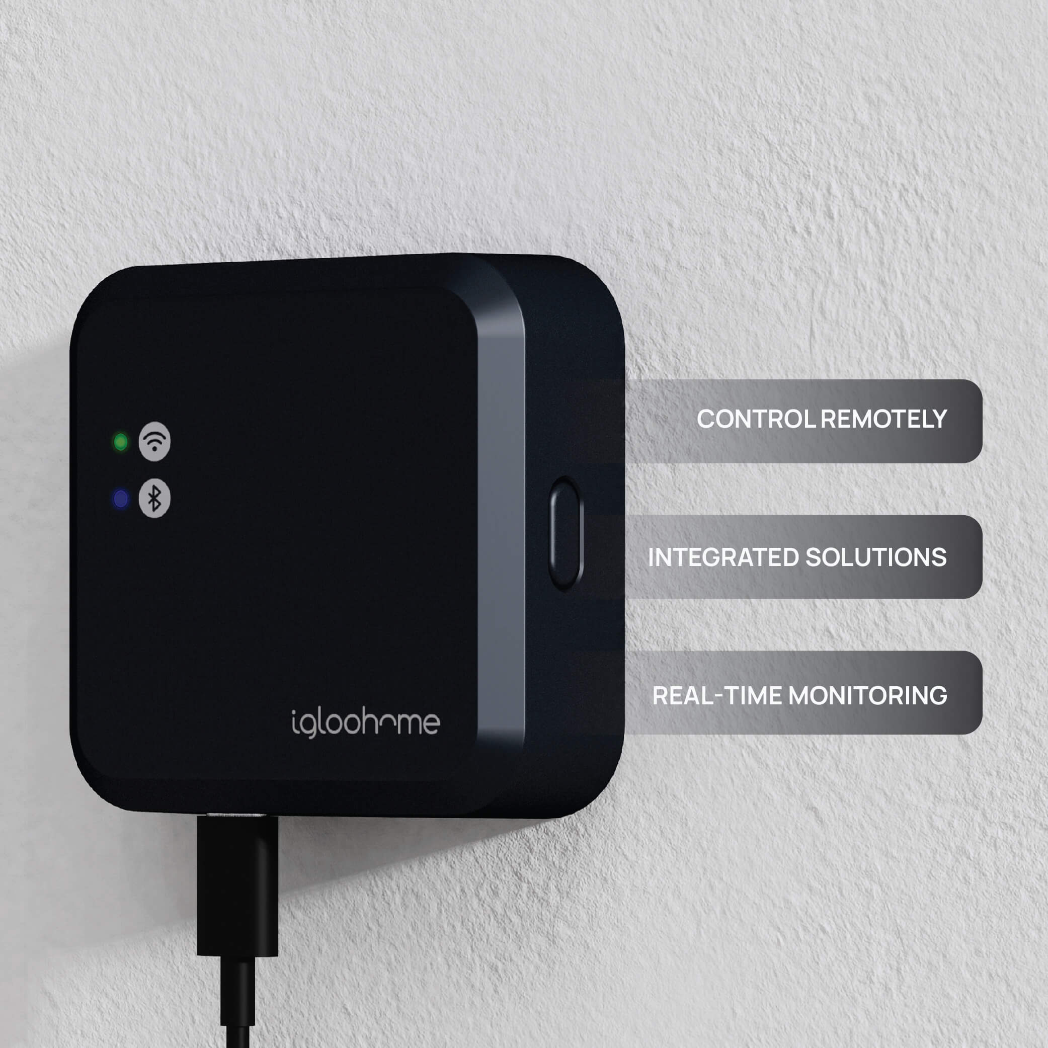 Igloohome - IGP1 – intelligent hangslot – pincode & bluetooth-stick | veilig & gebruik buiten de verbinding | toegang op afstand toegestaan | compatibel met Airbnb, BookingSync