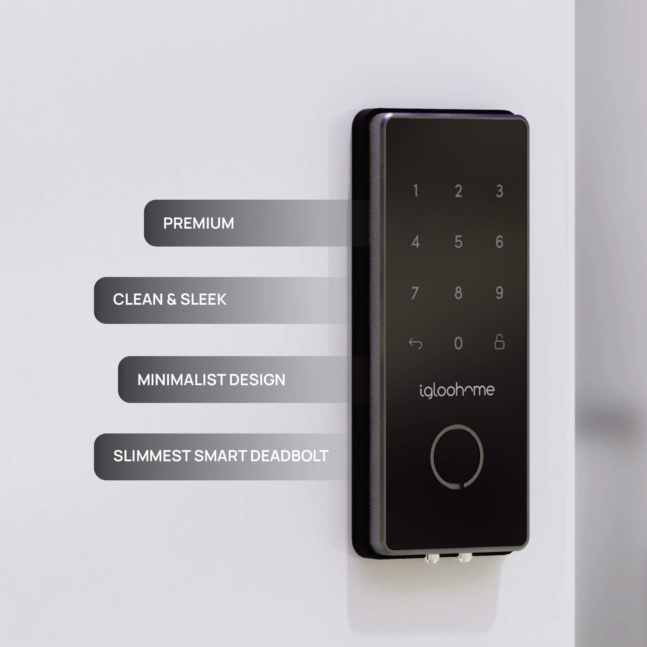 Deadbolt 2S Metal Grey Digital Lock