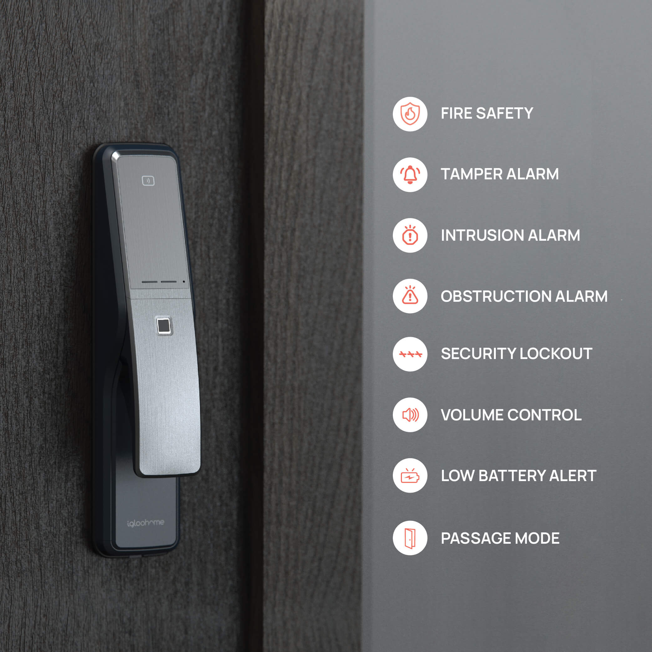 Push-Pull Mortise Digital Lock