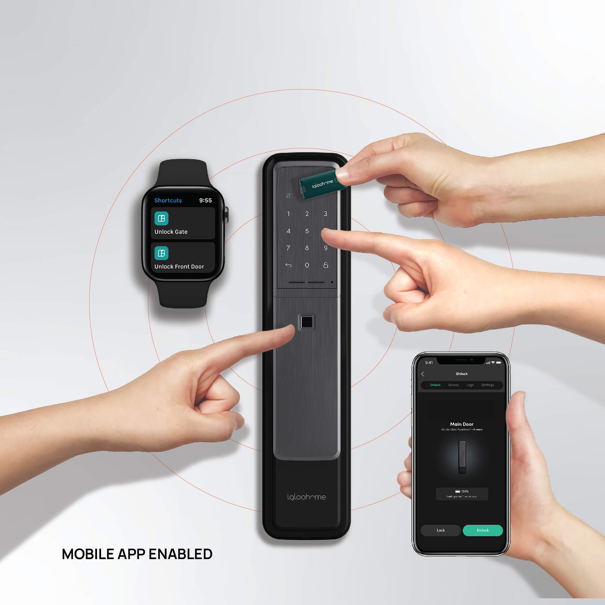 Push-Pull Mortise Digital Lock